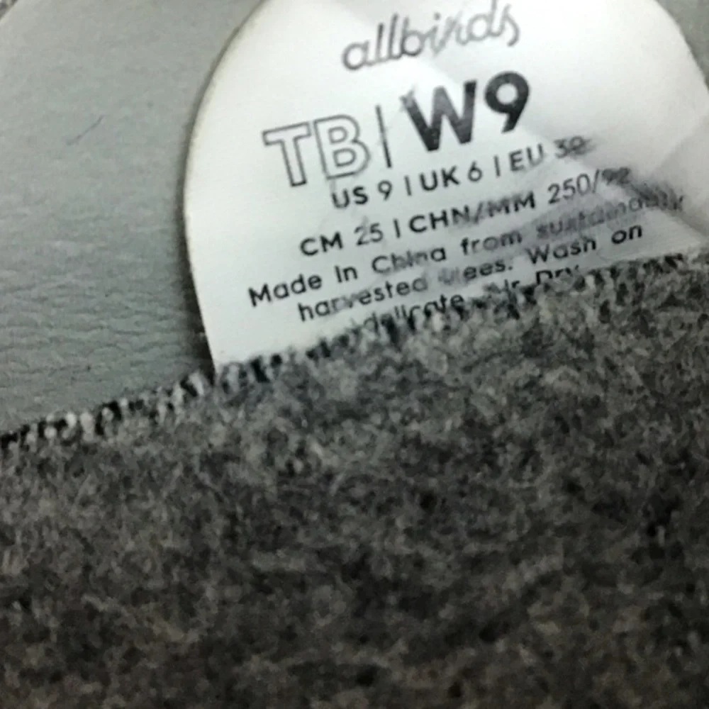 Allbirds Women's Tree Breezers Gray‎ Knit Flats Size 9